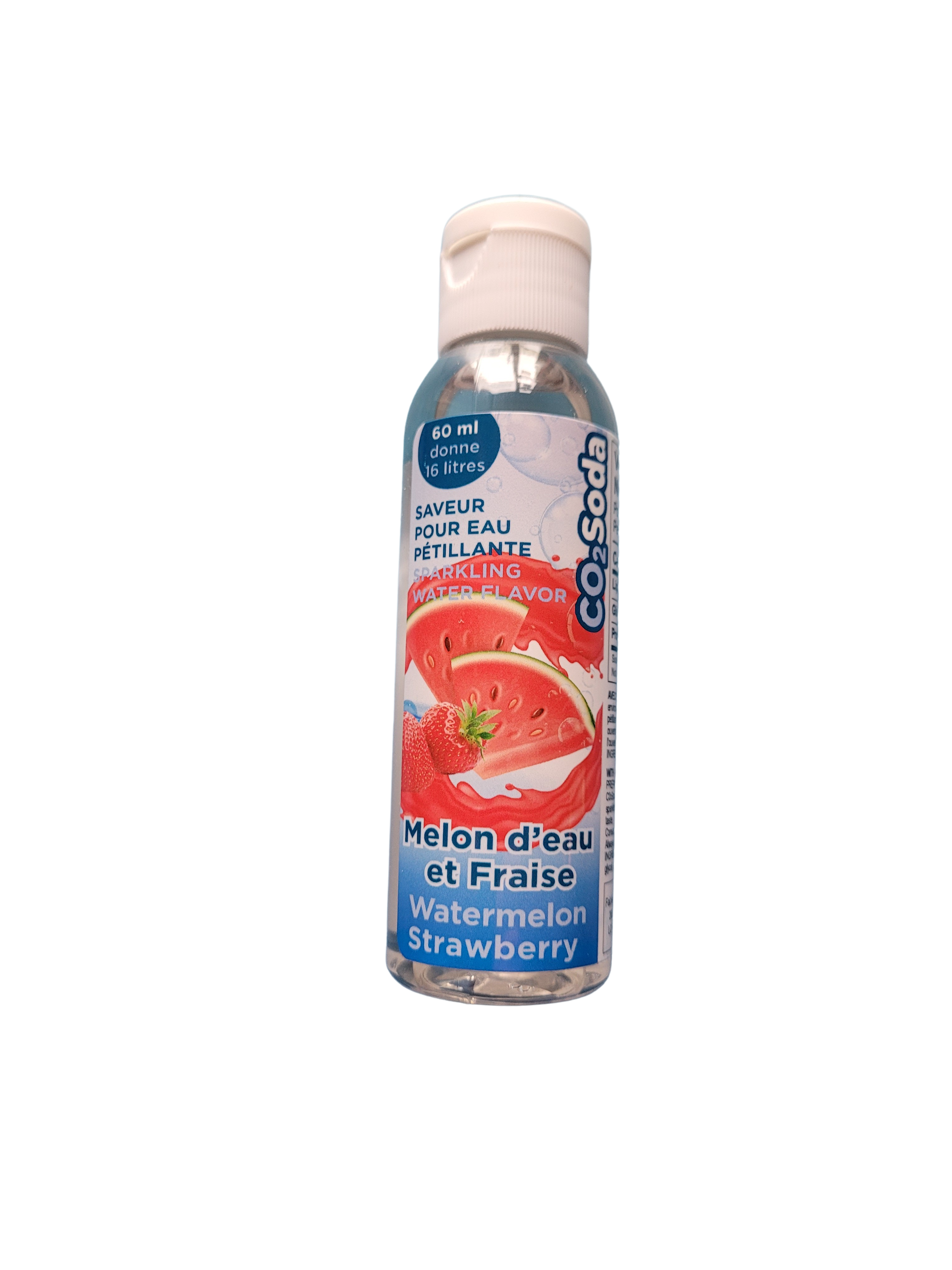 Saveur pour eau pétillante melon d'eau et fraise