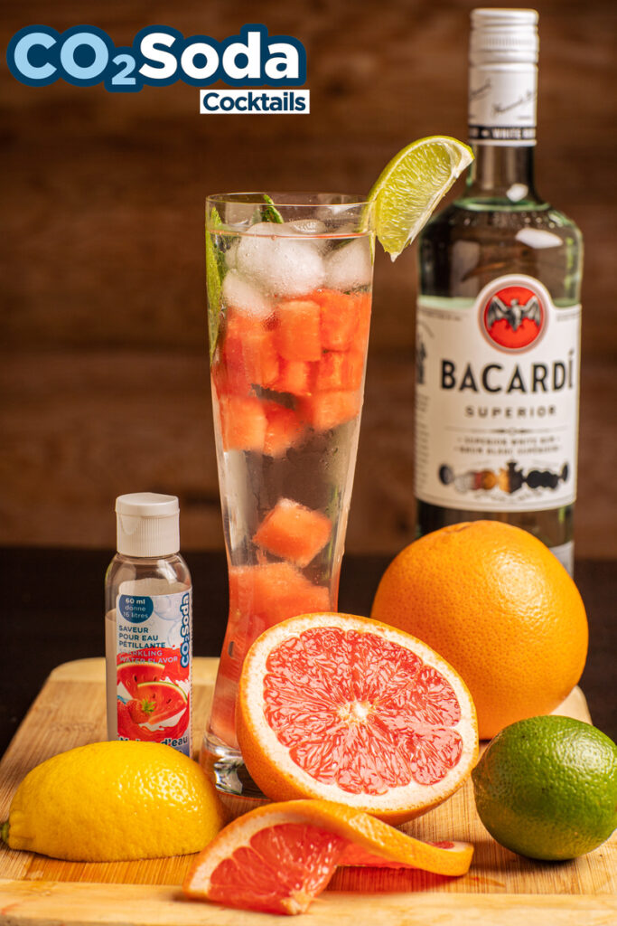 Cocktail eau pétillante Bacardi