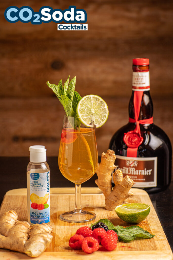 Cocktail eau pétillante grand marnier